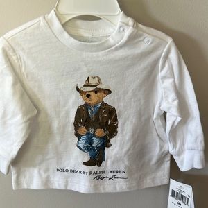 NWT Baby Boy Ralph Lauren long Sleeve T-Shirt 3M